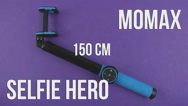Распаковка Momax Selfie Hero Bluetooth 150 см Blue/Black