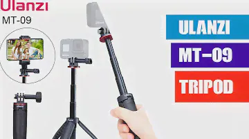 Ulanzi MT-09 Extend Gopro Vlog Tripod Mini Portable Tripod for Gopro Hero 8 7 6 5 Black