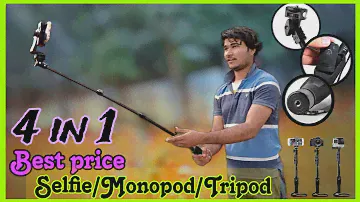 Yunteng YT-1288 Selfie Stick Unboxing & Review (Hindi) 😎|| Monopod With Bluetooth Remote || in 2024