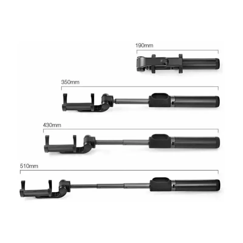 Монопод-трипод для селфи Xiaomi Mi Bluetooth Selfie Stick, с кнокой, 19 - 51см, чёрный-1
