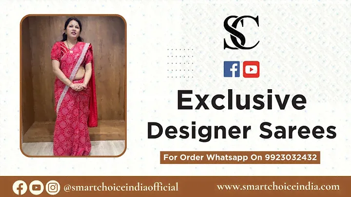 Exclusive Designer Sarees | For Booking  :- 9923032432 | Smart Choice