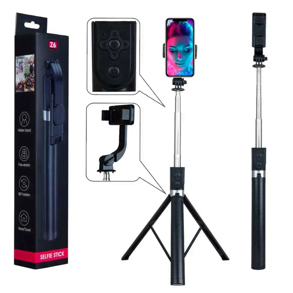 Монопод с блютуз пультом Z6 1.7м Selfie Stick Tripod YB0214-0