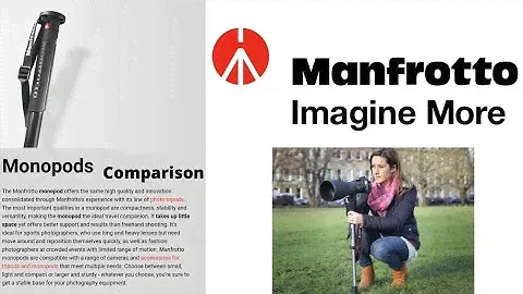 Manfrotto photo video camera monopods range compared Compact,290A4,MpmxproA3,MpmxproA4, MvmxproA4