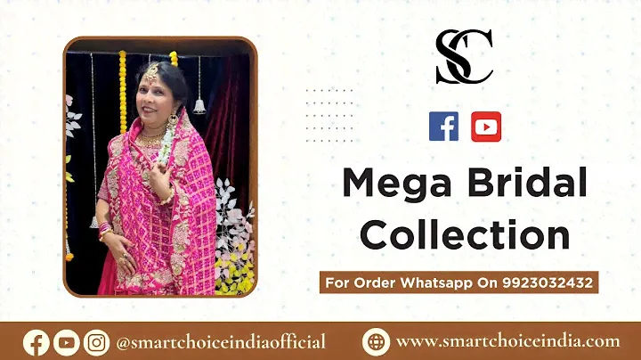 Mega Live of Bridal Collection | |For Booking : 9923032432 | Smart Choice