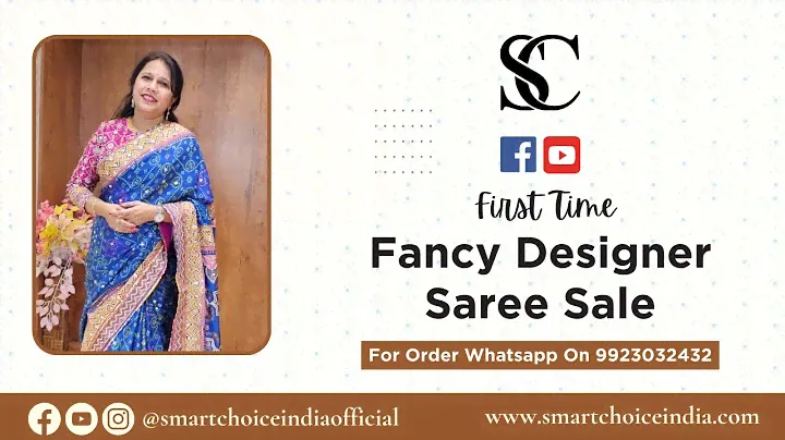 Exclusive Fancy Designer Sarees Sale Live | For Booking :- 9923032432 l Smart Choice