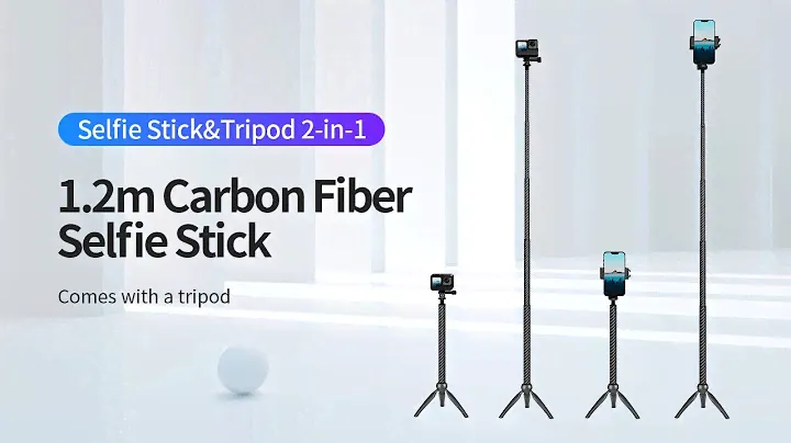 TELESIN  1.2 meter carbon fiber selfie stick